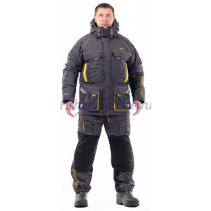 Костюм зимний Novatex Камчатка Grayling (Серо-Желтый) 44-46 рост 170-176
