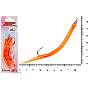 Оснастка Higashi Gummi Makk rig SB2 #05 Orange (#10-0)